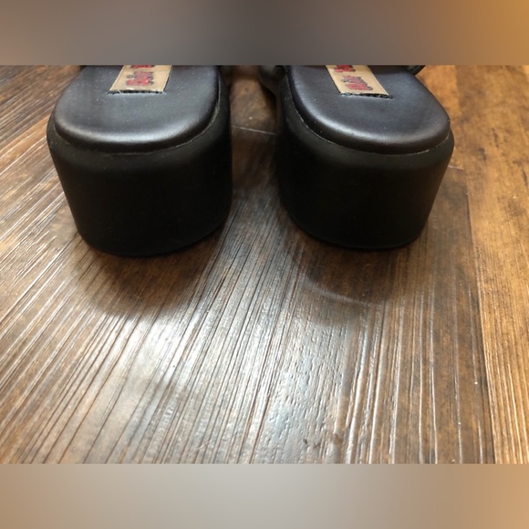 Navy Blue Leather Sandal 1.5 inch Heel  Size 9M by Air Twist - Picture 4 of 7